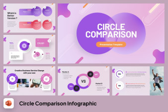 Circle Comparison Infographic PowerPoint Template